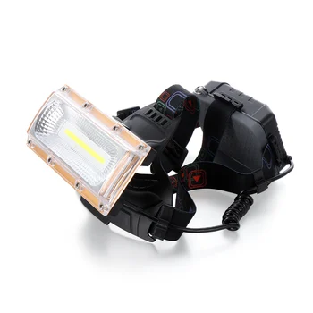 

USB Power COB LED Headlight Headlamp USB Rechargeable Head Lamp Torch 3-Mode 18650 Battery Waterproof Hunting Fishing Lighting