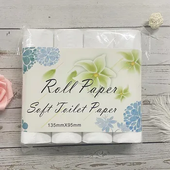 

Soft Toilet Paper Household 8 Rolls Paper Ultra Mild Bathroom Kitchen Small Roll Paper Face Cleaning Household Towle Tissue Soft