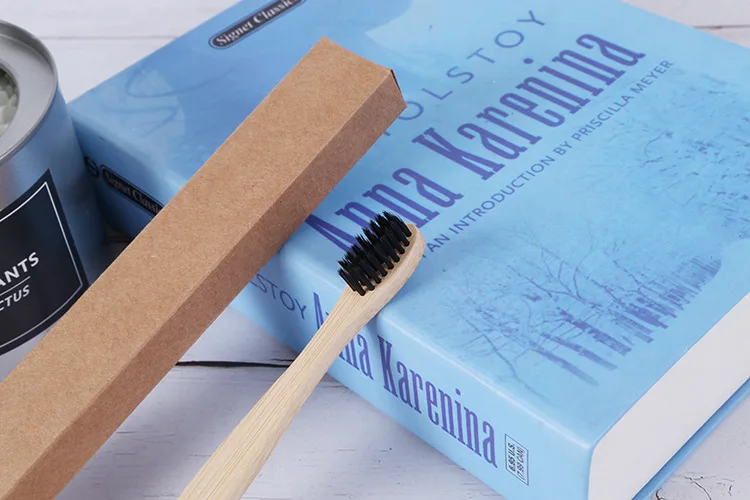 Manufacturers Direct Selling Foreign Trade CHILDREN'S Toothbrush Children Wood Soft Bristle Toothbrush Doll Head Tablet Bamboo T