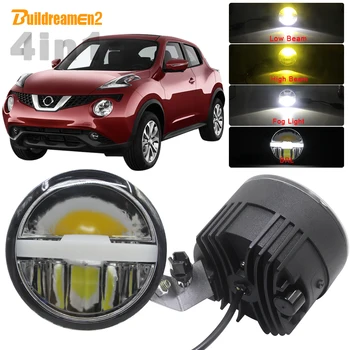 

Car Multifunction LED Bulb Kit Fog Light Headlight High Low Beam DRL 3 Color 5000LM 12V For Nissan Juke F15 Hatchback 2010-2014