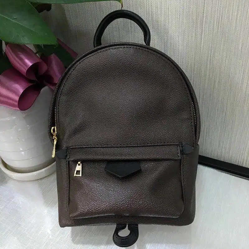 

Luxury Brand Mini Backpack Bag Women Classic Monogram Designer Mini Bags Top Quality Real Leather Cute Lady Small Backpack 15cm