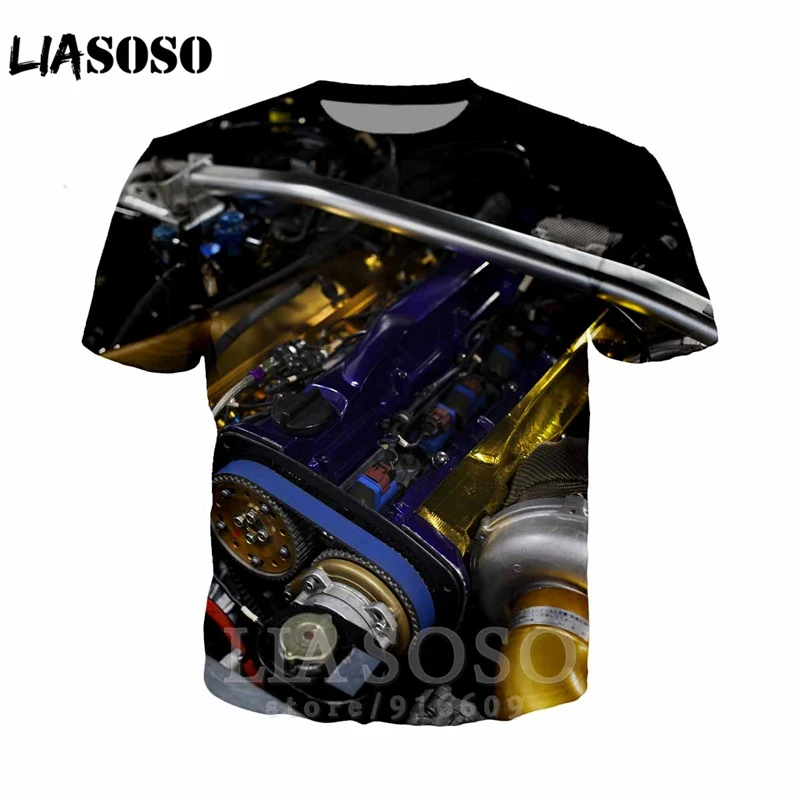 LIASOSO автомобиль gt двигатель 3d принт жилет/футболки/толстовки на молнии/брюки