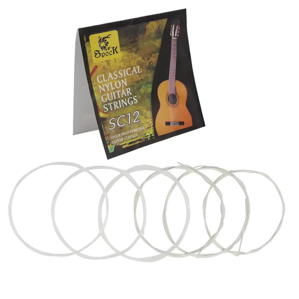 

High Quality SC12 Classical Nylon Guitar Strings 6pcs/set Silver Plating Super Light Guitar Strings for Classic Acoustic Guitar