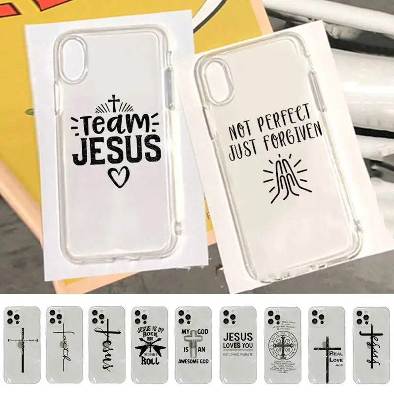 Faith Christian Religious Jesus Phone Case for iPhone 11 12 13 mini pro ...