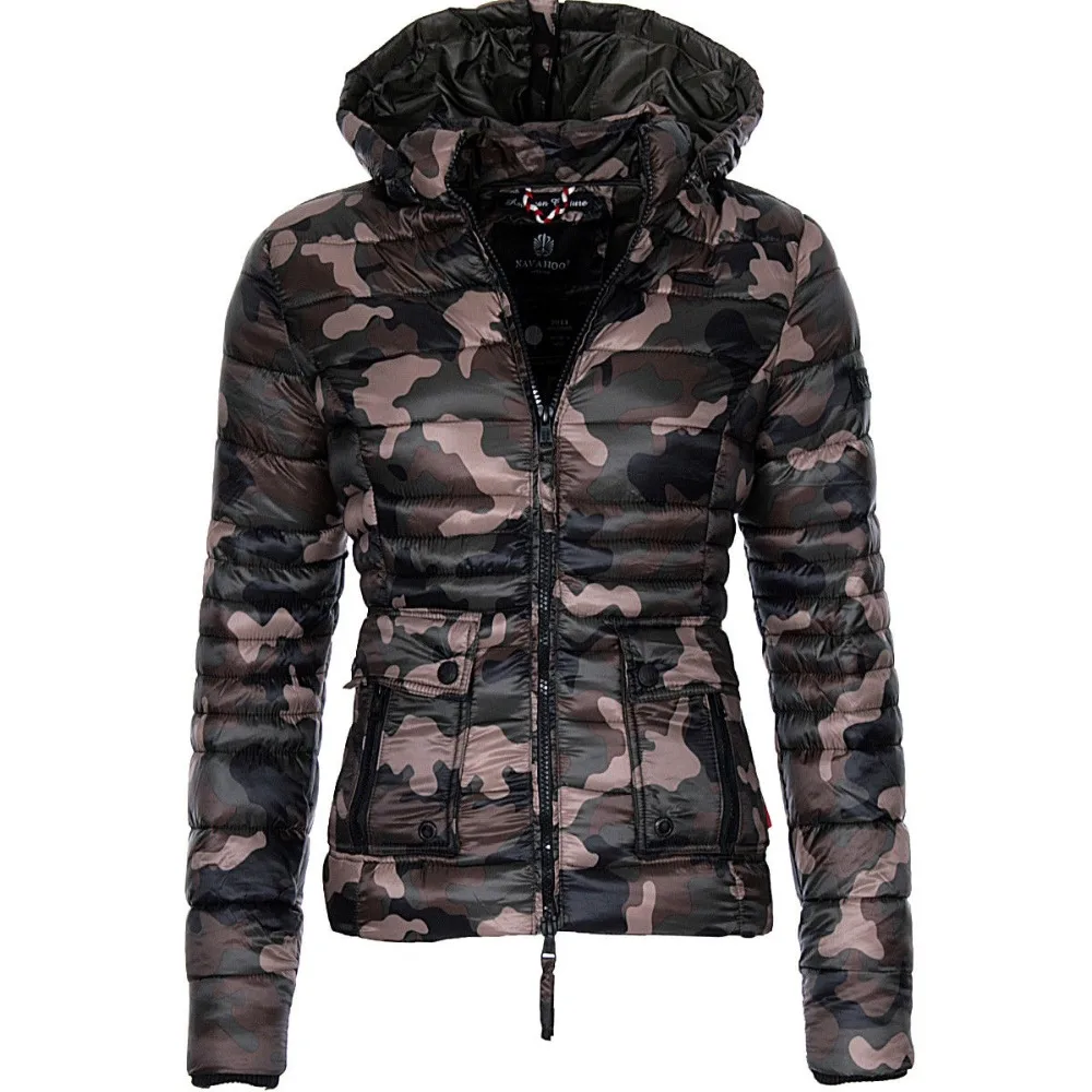 ZOGAA Slim Winter Coat Women Warm Puffer Jacket Fashion Women Parka Casual Slim Fit Hooded Overcoat Outwear Women Parka Jackets