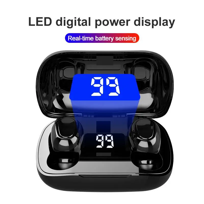 TWS Wireless Earphones Twins Bluetooth 5 0 Headsets Mini Stereo Earbuds Hands Free for Android Samsung LG iOS iPhone