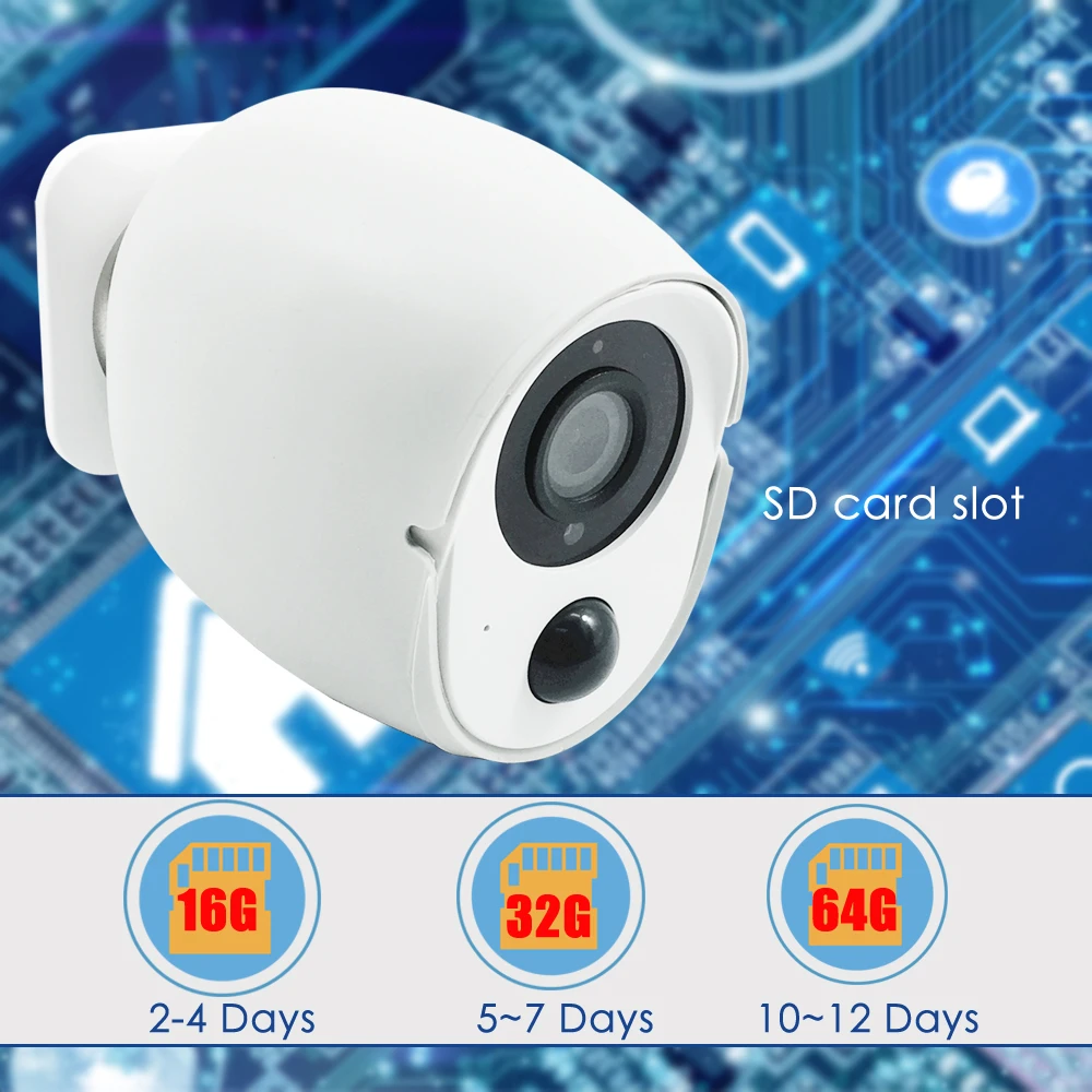 CTVMAN Outdoor IP Camera with Battery PIR 1080P Mini Wifi Cameras Cloud Audio IR Alarm Wireless Vid - 4.00019E+12