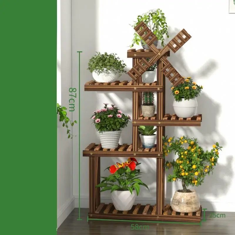 Estante Para полка для Estanteria Plantas Huerto Urbano Madera завод стойки открытый Stojak Na Kwiaty Dekoration цветок стенд - Цвет: Number 4