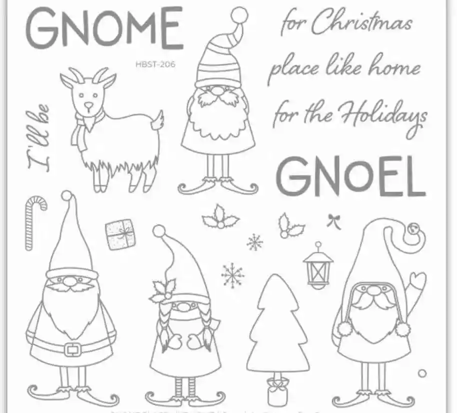 Прозрачные штампы gnome для скрапбукинга/изготовления открыток/детских