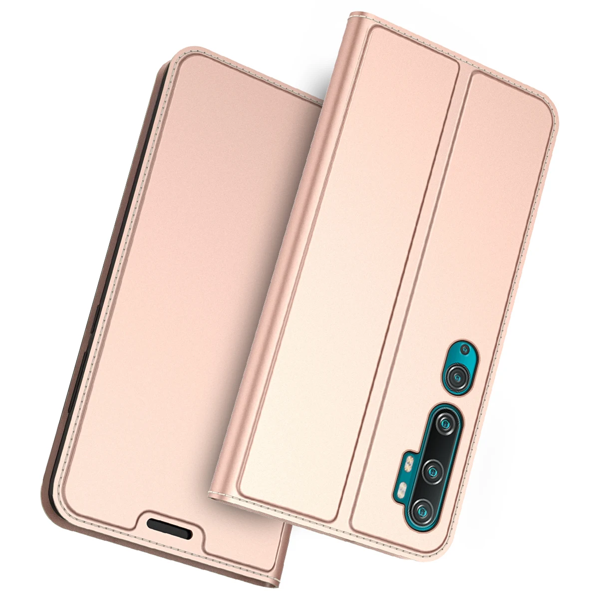 Rose Gold Для Xiaomi CC9 Pro Note 10 A3 5X откидной кожаный магнитный чехол для Redmi Note 8T 8 Pro 7A S2 тонкий Чехол-книжка чехол для телефона с отделением для карт - Цвет: Rose Gold