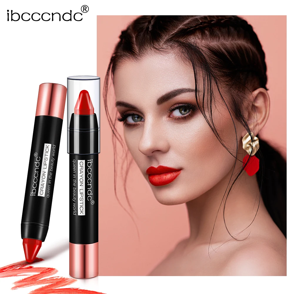 Brand Crayon Design Matte Lipstick Long Lasting Nude Lip Stick Waterproof Easy to Wear Matt Lips Batom Makeup 12 Colors Brand Crayon Design Matte Lipstick Long Lasting Nude Lip Stick Waterproof Easy to Wear Matt Lips Batom Makeup 12 Colors