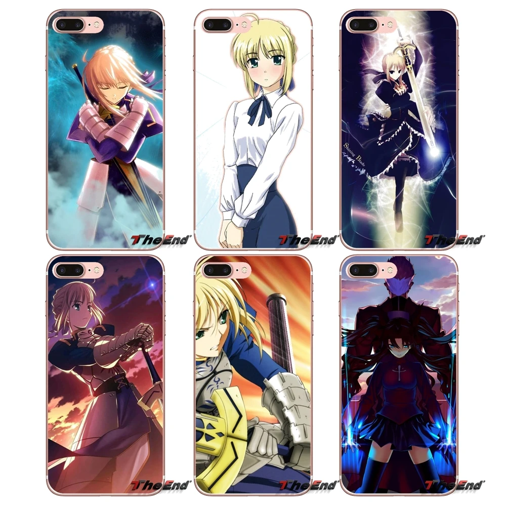 Аниме fate stay night saber мягкие чехлы для huawei P Smart Y6 P8 P9 P10 Plus Nova P20 Lite Pro Mini 2017 SLA-L02 SLA-L22 2i |
