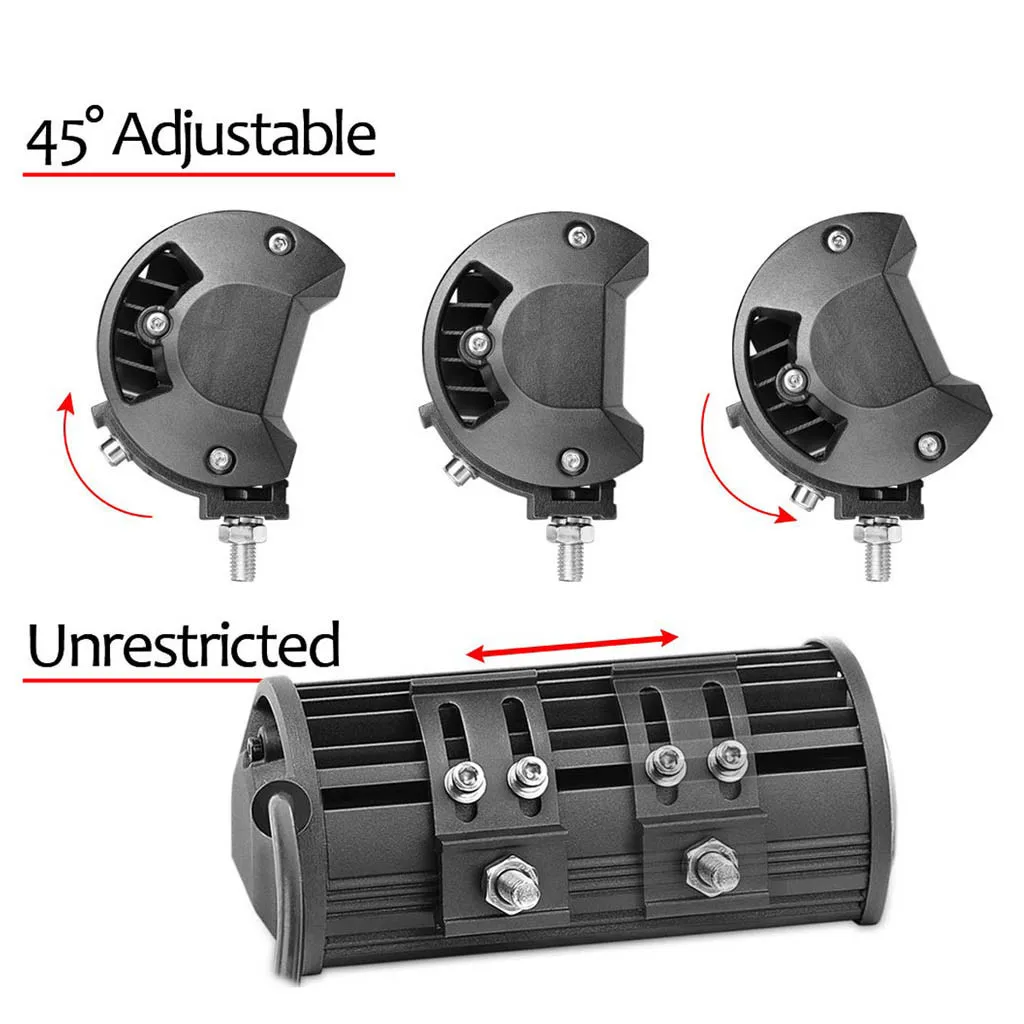 Car Light Bracket 1Set Mounting Bracket Work Lamp Stand Holder For Jeep Wrangler Trucks Universal LED Light Bar