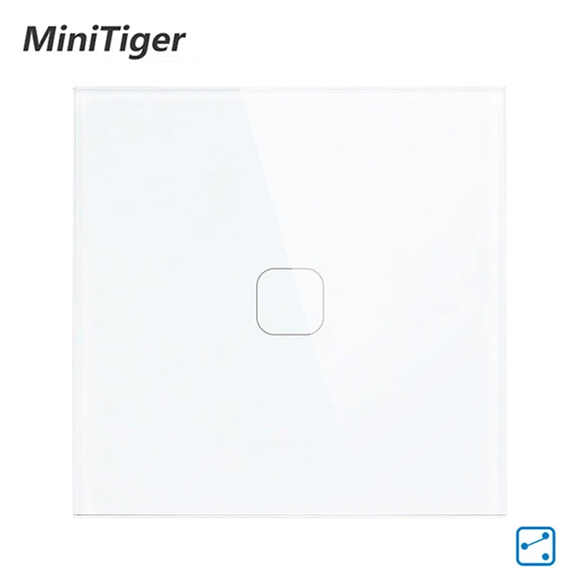  Minitiger EU Standard Wall Ligth Touch Switch 1/2 Gang 2 Way Control Touch Screen Switch Crystal Gl - 33053702328