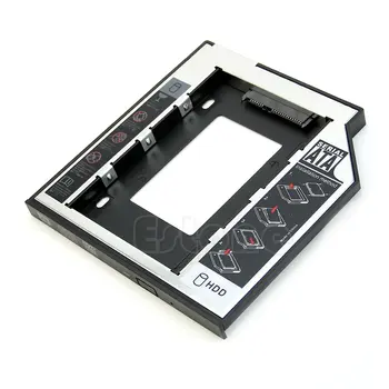 

Universal 1PC 9.5mm SATA 2nd HDD SSD Hard Drive Caddy For CD DVD-ROM Optical Bay