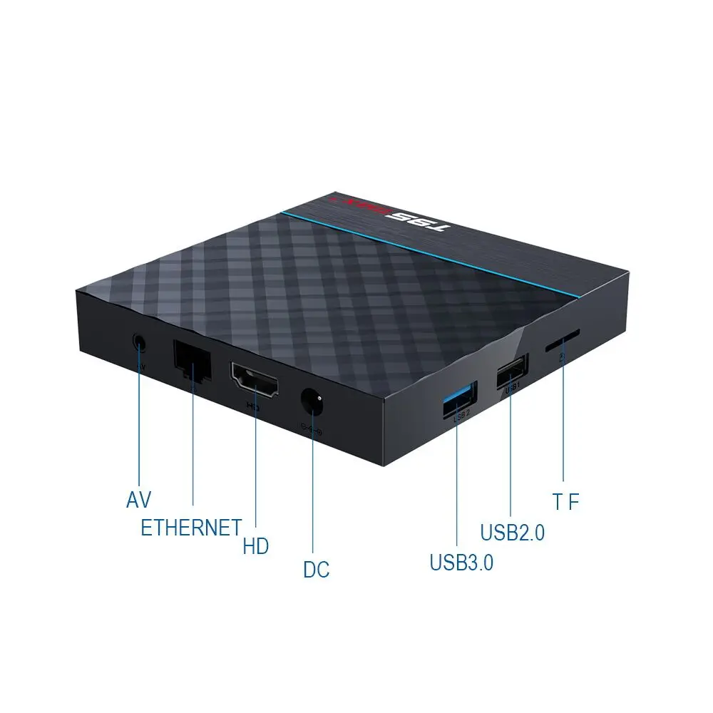 T95 MAX Plus Smart TV Box Android 9.0 TV Box Amlogic S905X3 1080P H.265 8K 24fps Player Store Netflix Youtube 4K