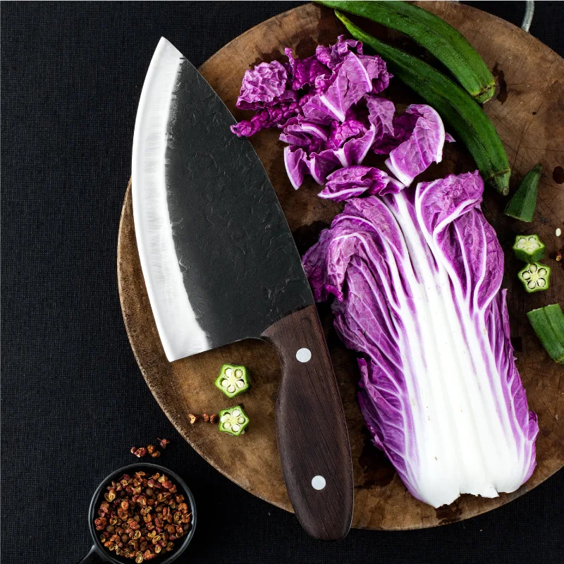 

5Cr15mov Stainless Steel Kitchen Chef Knives Chinese Knife Meat Cleaver Slicer Knife Forged Fruit Knives Chopper Cutter