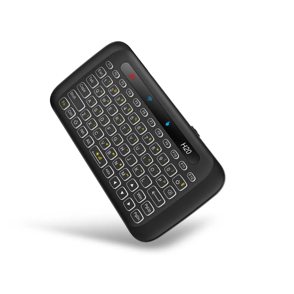 

H20 touch double-sided mini wireless keyboard Full screen touchpad 3 staged adjustable backlight Auto-rotation