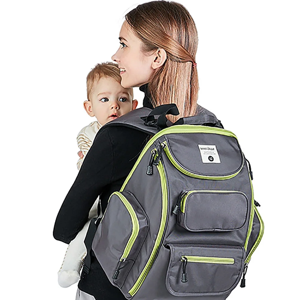 

Insular Baby Diaper Nappy Stroller Bag Large Capacity Mommy Maternity Diaper Bag Backpack Mummy Nursing Mother Bag Organizer Bag