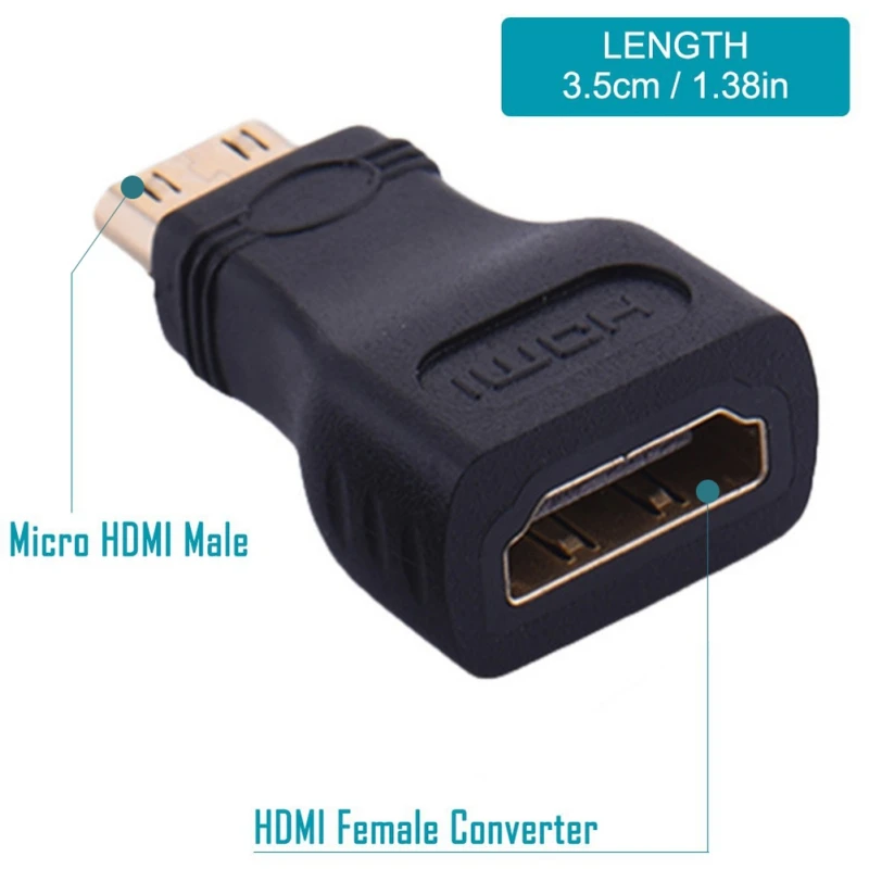 4 Micro/Mini HDMI female to HDMI male adapter USB OTG adapter converter cable for mobile phone camera MP3 MP4