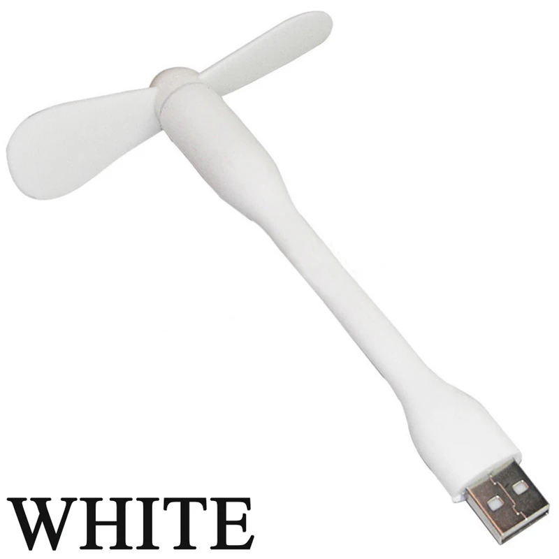 Горячая Распродажа USB вентилятор портативный съемный USB мини вентилятор для всех источников питания USB выход USB гаджеты - Цвет: Белый