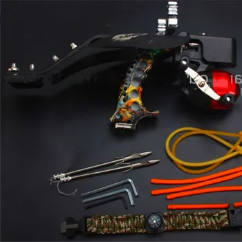 

Hunting Powerful Fishing Slingshot G5 Estilingue Crossbow Bolts Laser Slingshot Catapult Stainless Steel Compound Crossbow