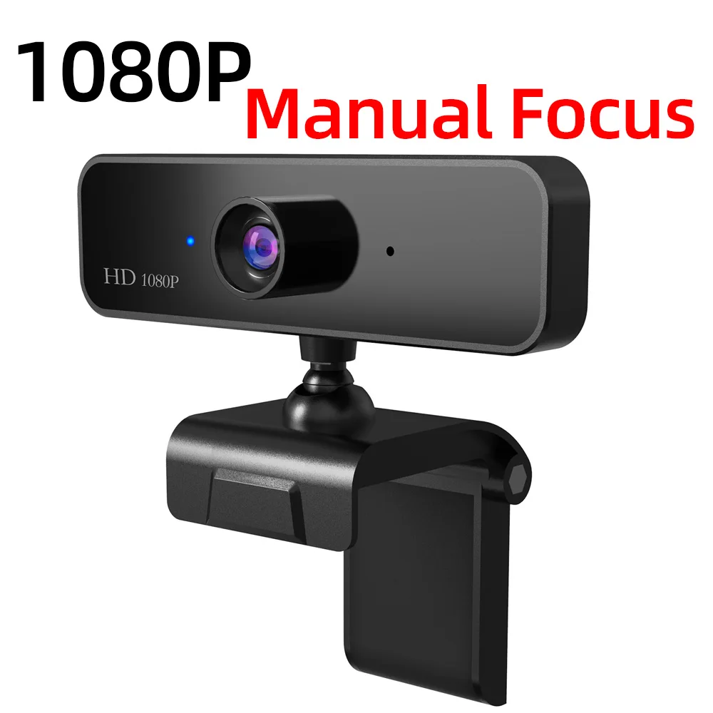 WS2 Hxsj 1080P HD камера для компьютера Встроенный микрофон Авто фокус 2 миллиона пикселей USB видео чат ноутбук вебкамера для ПК черный - Цвет: WS2