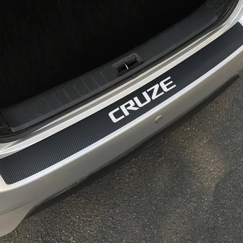 

Car Bumper Sticker For Chevrolet Cruze Waterproof rear trunk Protector Automobiles Tuning Styling Carbon Fiber Car Accessories