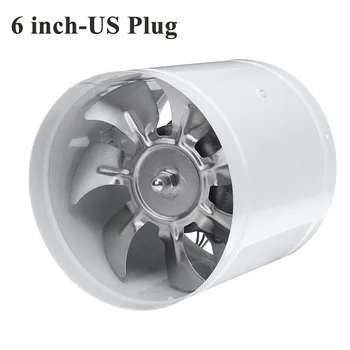 

6 Inch Inline Duct Fan Air Ventilator Metal Pipe Ventilation Exhaust Fan Mini Extractor Bathroom Toilet Wall Fan Duct Fan Access