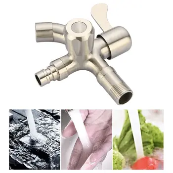 

304 Stainless Steel Wall-mounted Faucet Easy Operation Water Tap for Home Hotel