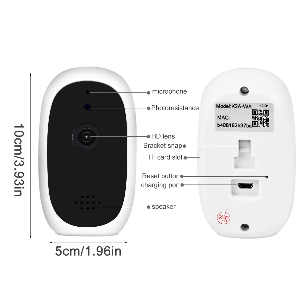 Детская камера 720 P, беспроводная WiFi ip-камера, ночное видение, детский монитор для домашних животных, для домашней безопасности, EU/US/AU/UK Plug