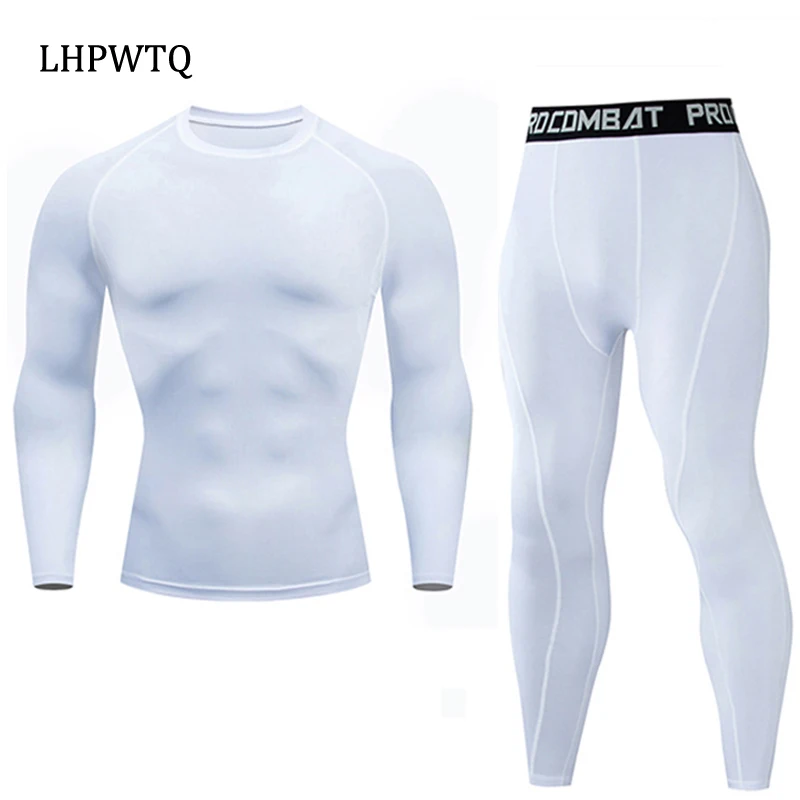 Mens Winter Sport Thermal Underwear Sets Men Compression Long Johns Brand Quick Dry Sweat Thermo Men Sportswear Running Tights thermal underwear sets
