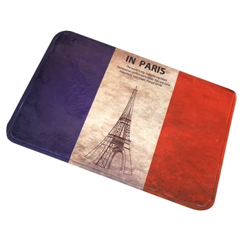 

Non-slip Water-absorbing Flannel Rug Mats Flag Carpet USA British Flag Carpet TB Sale