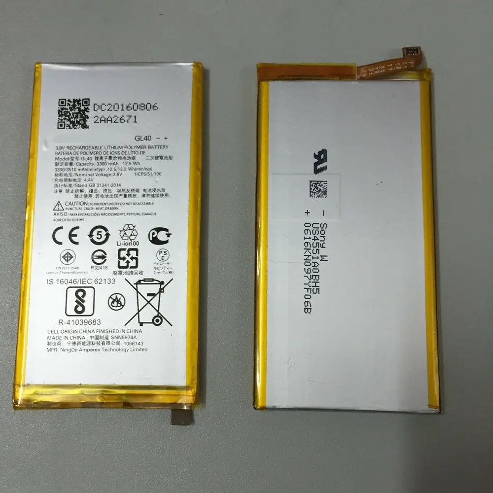 Sinbeda Батарея для Motorola Moto Z Play XT1635 GL40 3300 МА ч Droid 01 02 03|Аккумуляторы мобильных