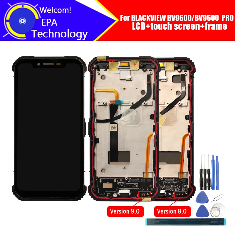 6 21 ''Blackview BV9600 ЖК дисплей + сенсорный экран дигитайзер рамка в сборе 100%