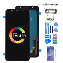 Bloc écran tactile LCD Super Amoled, pour Samsung Galaxy A6 Plus 2018 A605 A605fd A6 +=