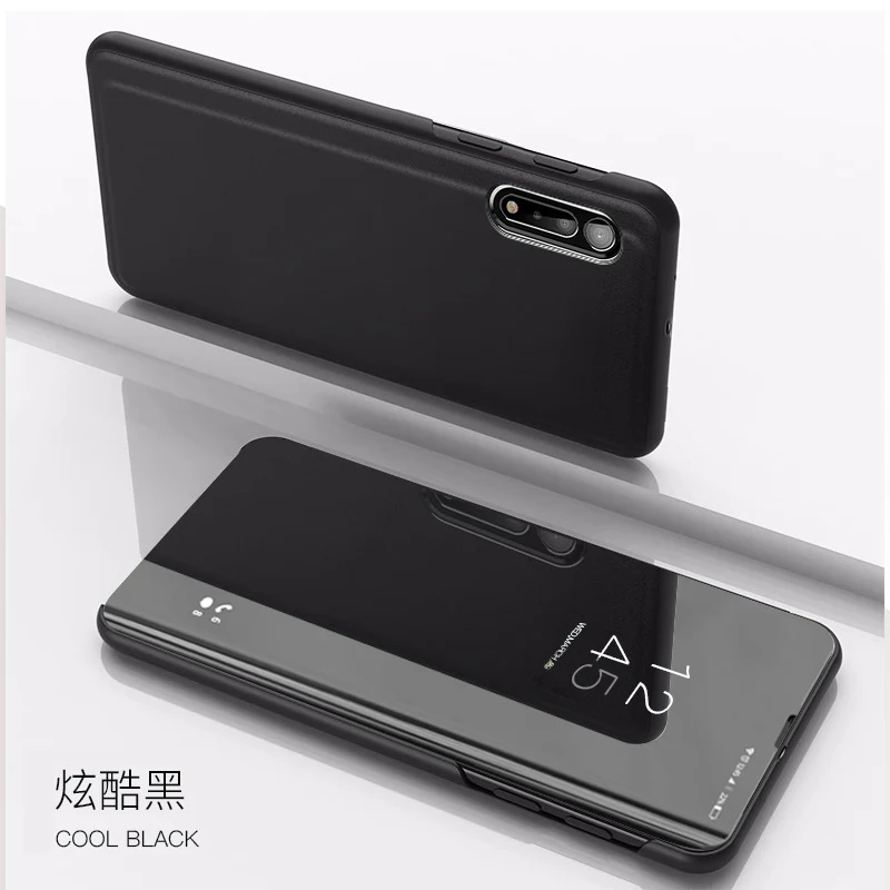 Luxury Mirror Smart Leather Magnetic Flip Stand Phone Case Cover