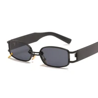 2021 kwadratowych okularów przeciwsłonecznych kobiet luksusowej marki podróży mały prostokąt okulary kobieta moda Retro Lunette De Soleil Femme 4