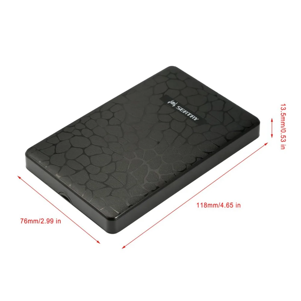 SEATAY HD101 2," USB 3,0 SATA 3,0 Hd коробка HDD жесткий диск Внешний корпус HDD чехол инструмент бесплатно 5 Гбит/с прозрачный 4 цвета