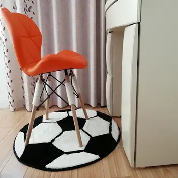 

Round Cartoon Soccer Baseball Basketball Pattern Carpet Anti-slip Blanket Bedroom Rugs Kids Room Non-slip And Floor Mat