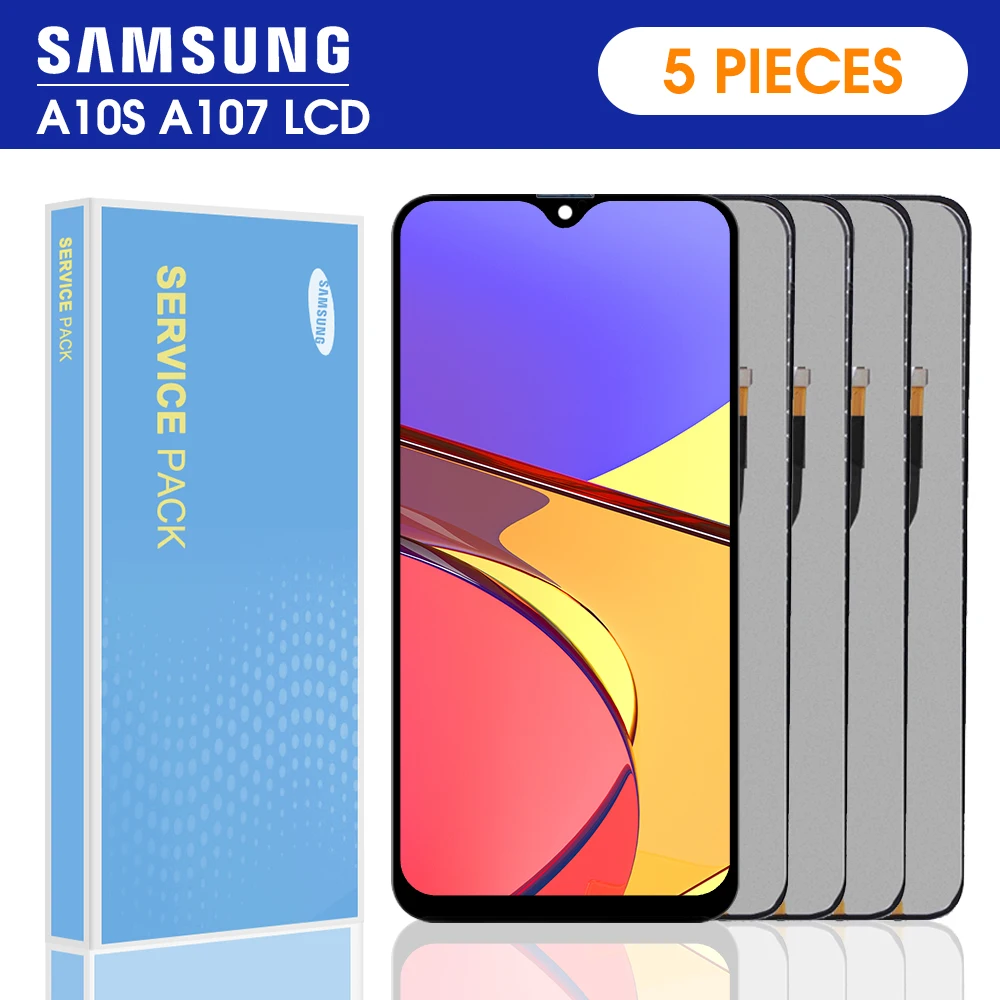 5 шт./лот для Samsung galaxy A10s lcd A107/DS A107F A107FD A107M дисплей сенсорный экран дигитайзер в