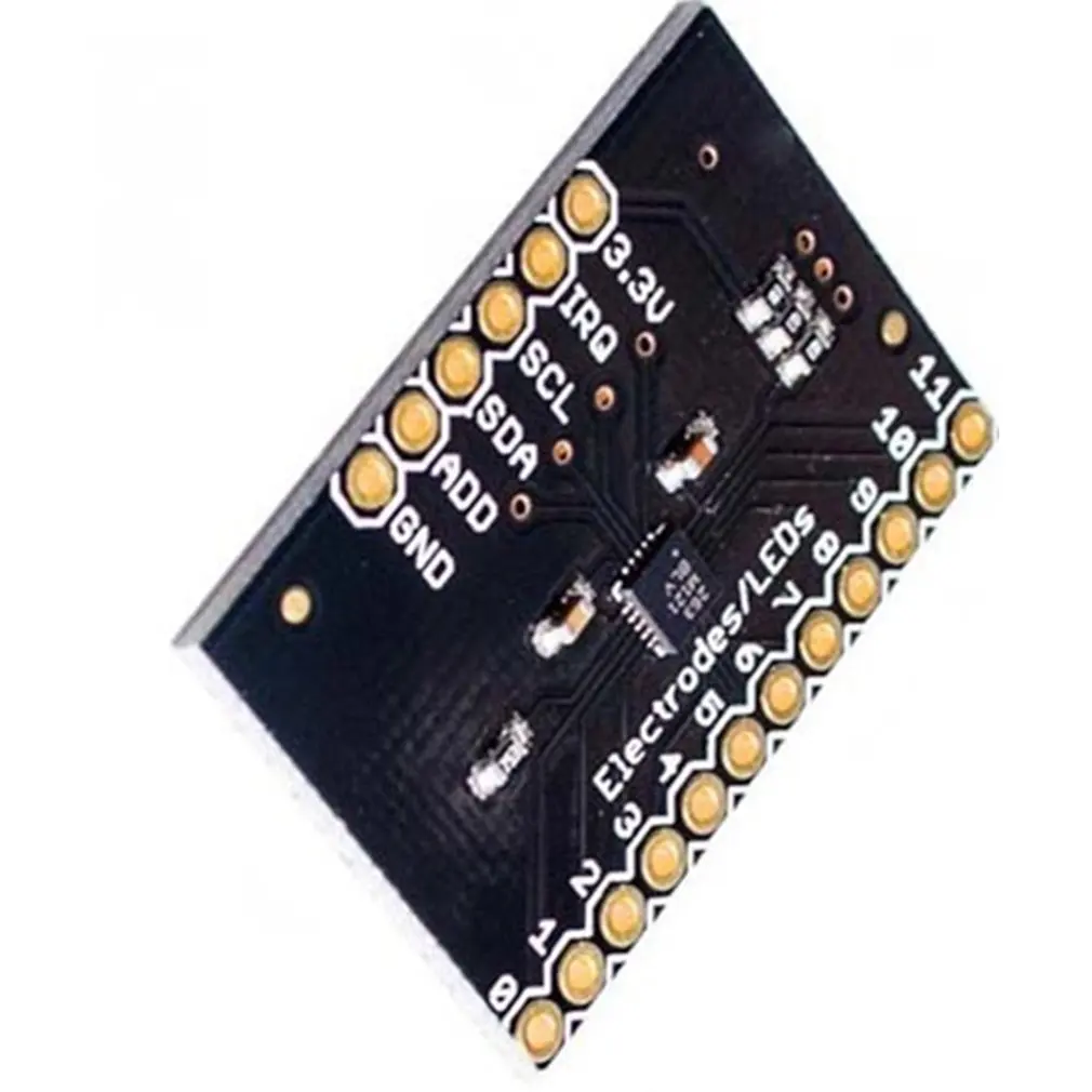 Профессиональный MPR121 Breakout V12 емкостный сенсорный сенсор модуль контроллера с клавиатурой