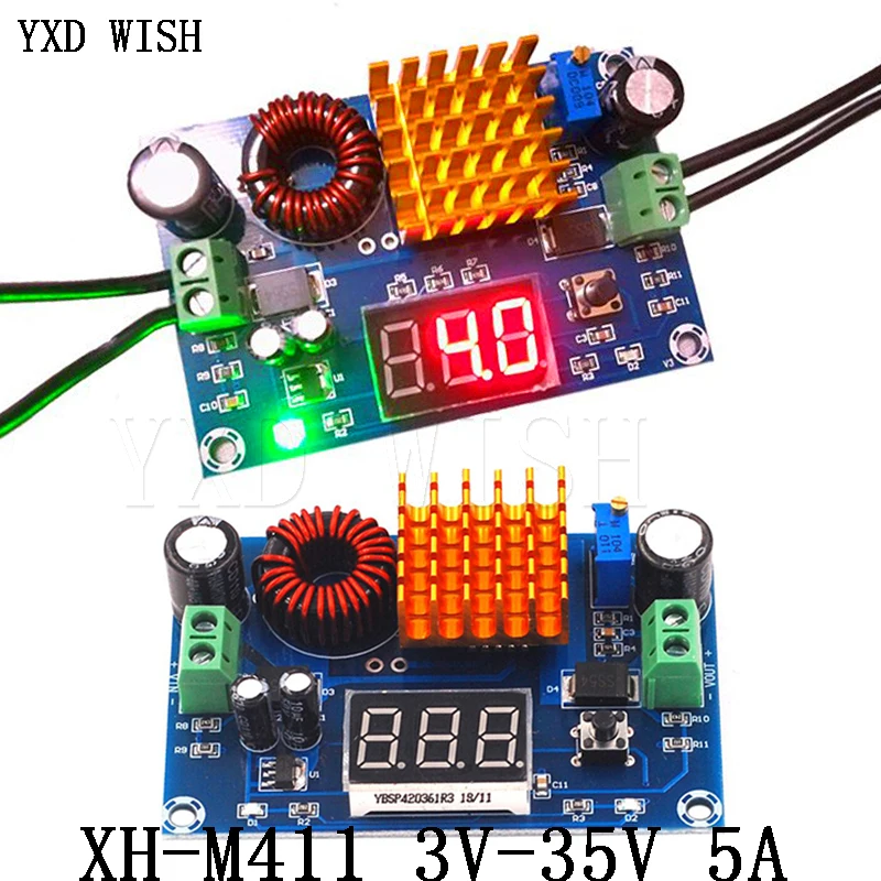 DC 3V 35V DC/DC 5V 45 с повышением до модуль цифровой вольтметр Step Up Модуль повышающий преобразователь постоянного