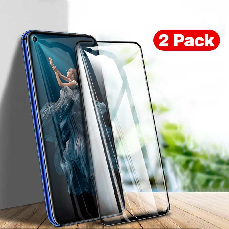 2 упаковки для Huawei Honor 20 Pro закаленное стекло 9H Взрывозащищенная защитная пленка