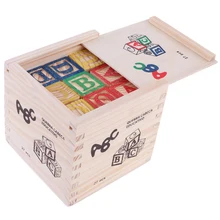 

27pcs Baby Toys Montessori Games Wooden Building Block Baby Stacking Educational Game Child Gift 3 4 5 6 Years Old Girl Boy