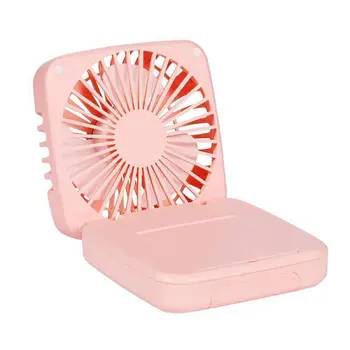 

Multifunctional Folding Fan Desktop Office Car Mini Mobile Power Makeup Mirror Mobile Phone Bracket Mobile Phone Radiator