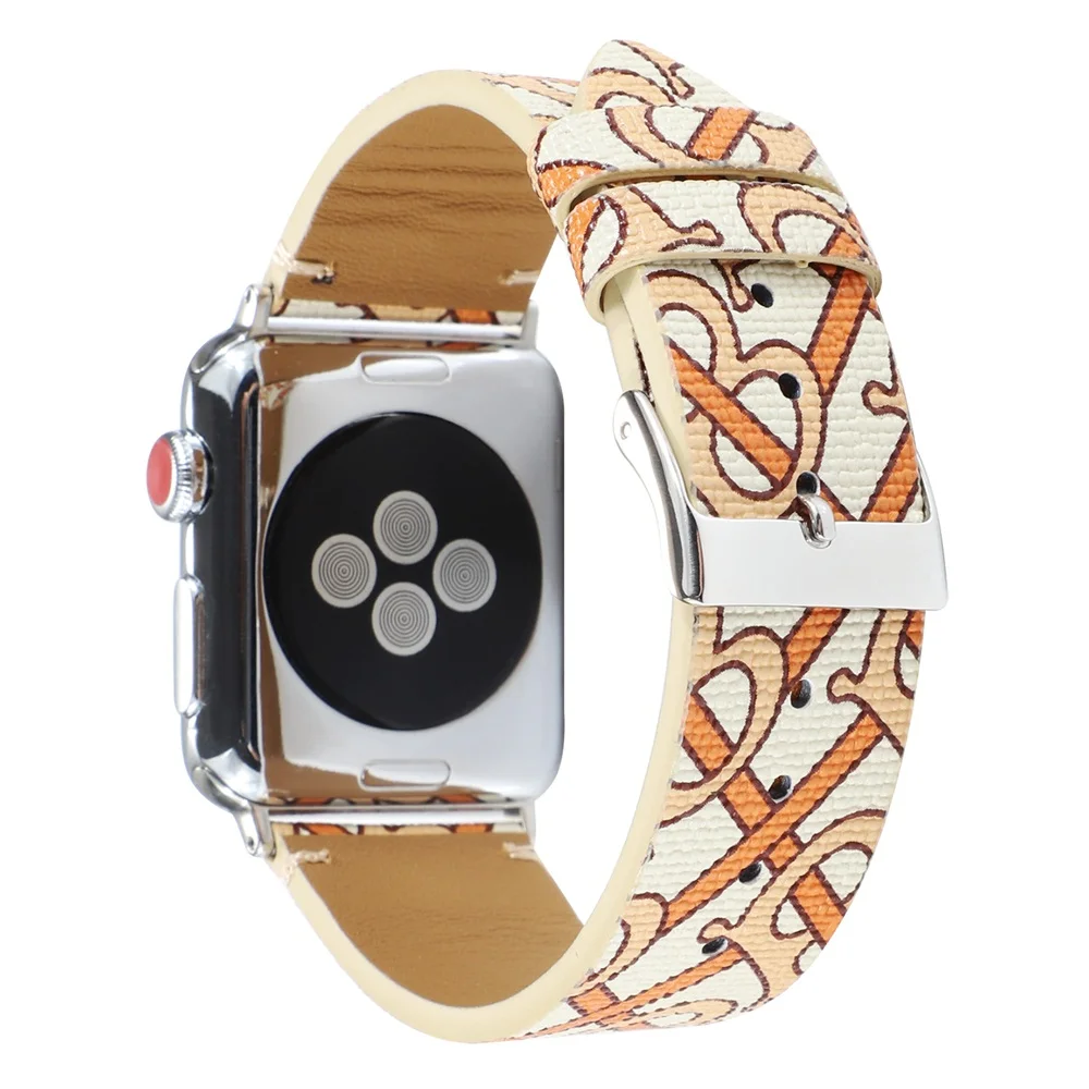Ремешок из натуральной кожи для Apple Watch band 4 3 iwatch 42 мм 38 мм 44 мм 40 мм pulseira correa браслет умные часы аксессуары петля