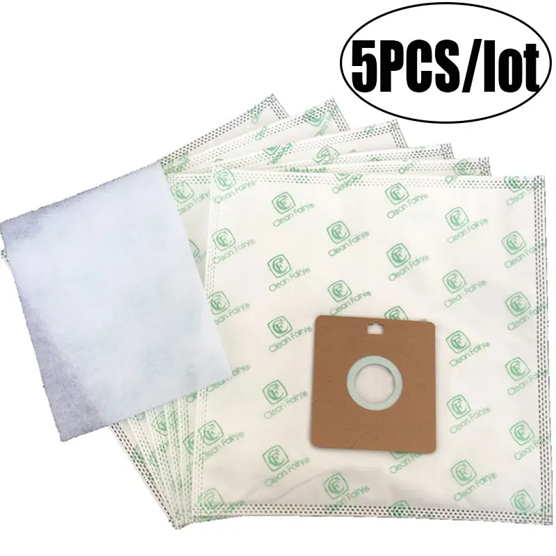 5PCS Сменные пакеты для пылесоса samsung VP77 SC4180 SC4181, AEG GR.50, smart 300. 366, Nilfisk GM50 55 Menalux 5100 - Цвет: 5PCS