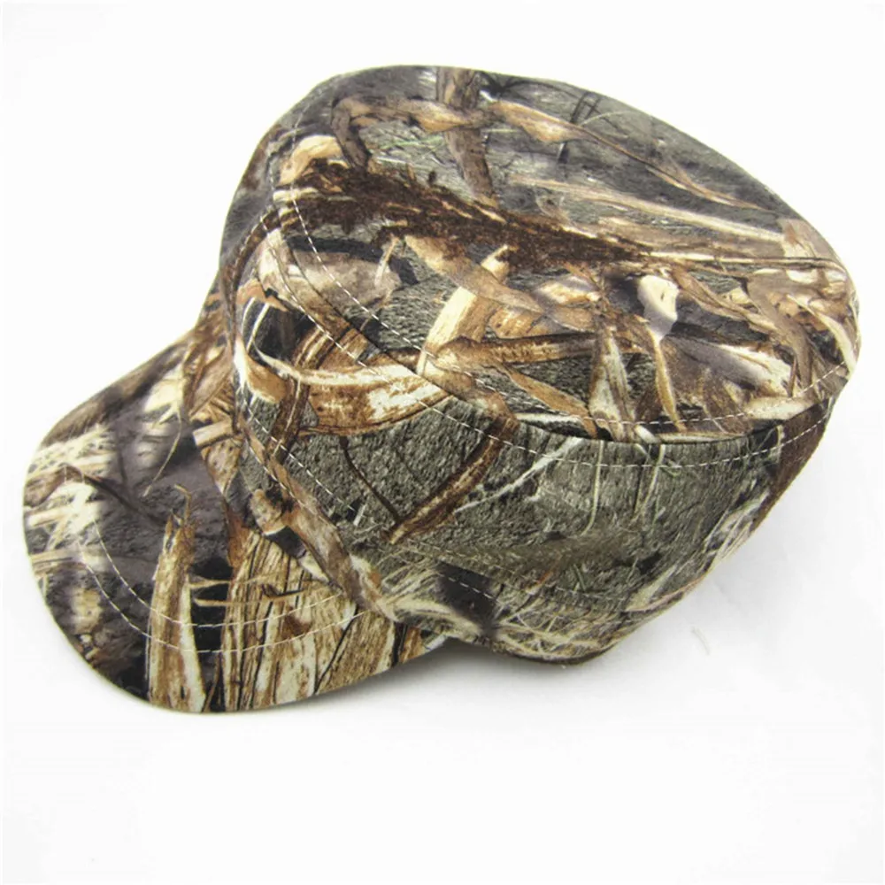 Child Outdoor Sports Sunshade Hat Hunting Fishing Reed Camo Hat For 4-8 Years Old Children CS Tactical Waterproof Cap Cotton