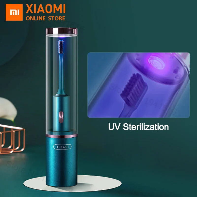 Xiaomi T-Flash с УФ стерилизацией - Умная Ультразвуковая электрическая зубная щетка, водонепроницаемая ультразвуковая автоматическая щетка…